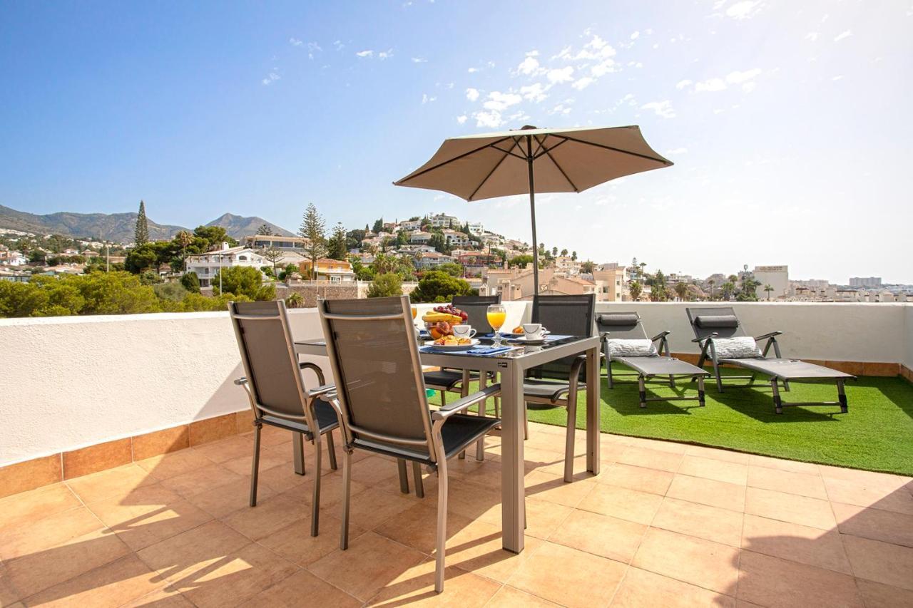 Atico Frente Al Mar - Vistas, Piscina, Terrazas, Parking! Leilighet Benalmádena Eksteriør bilde